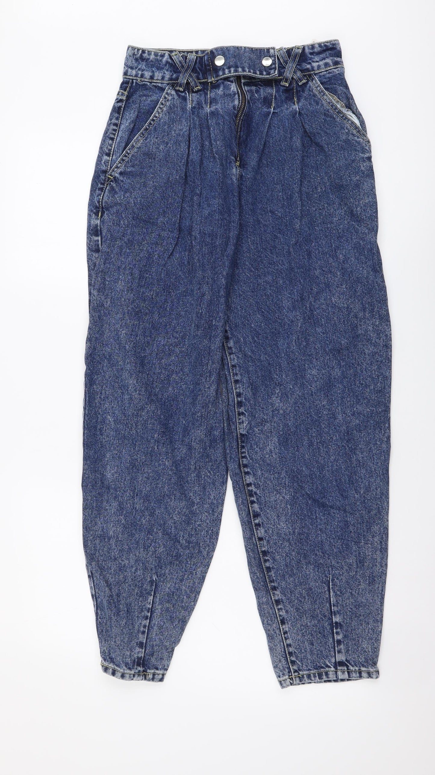 Womens UK Size 26 in STR Regular Fit Mom Blue Jeans