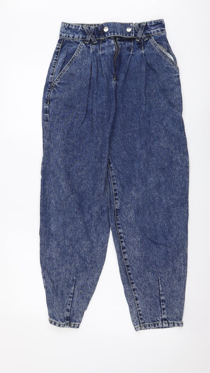 Womens UK Size 26 in STR Regular Fit Mom Blue Jeans