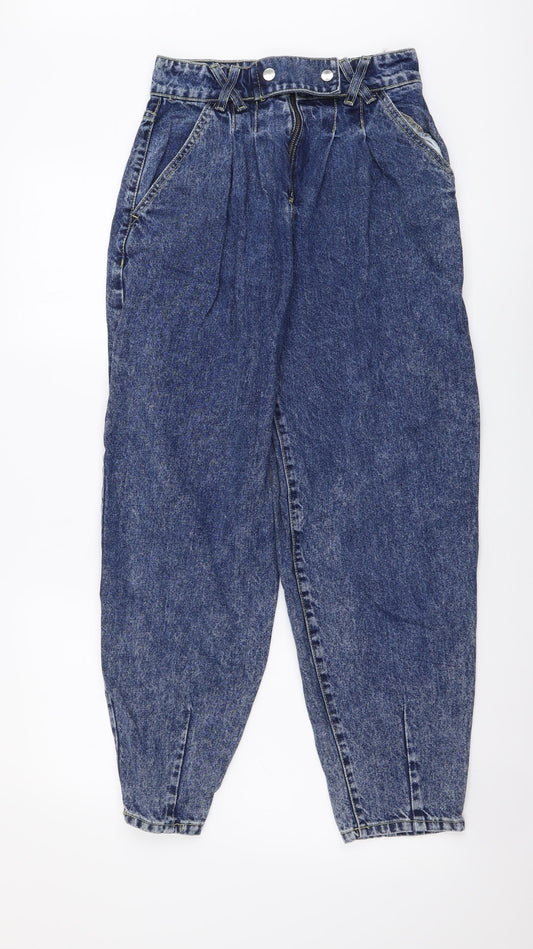 Womens UK Size 26 in STR Regular Fit Mom Blue Jeans