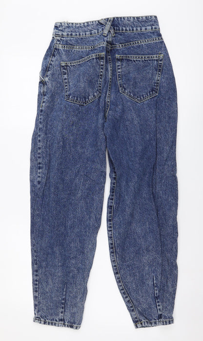 Womens UK Size 26 in STR Regular Fit Mom Blue Jeans