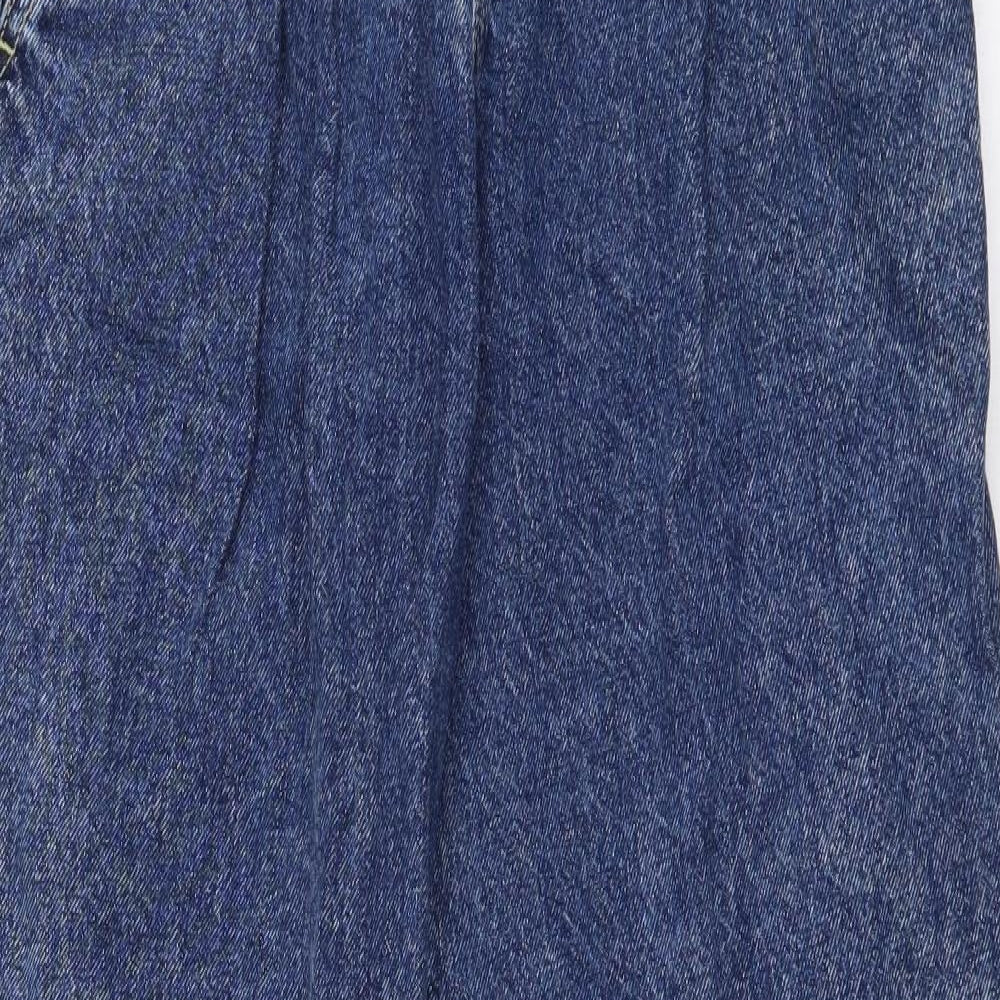 Womens UK Size 26 in STR Regular Fit Mom Blue Jeans
