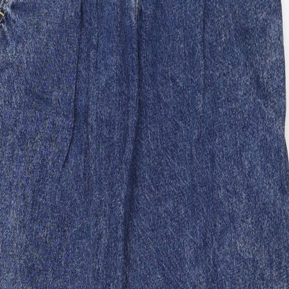 Womens UK Size 26 in STR Regular Fit Mom Blue Jeans