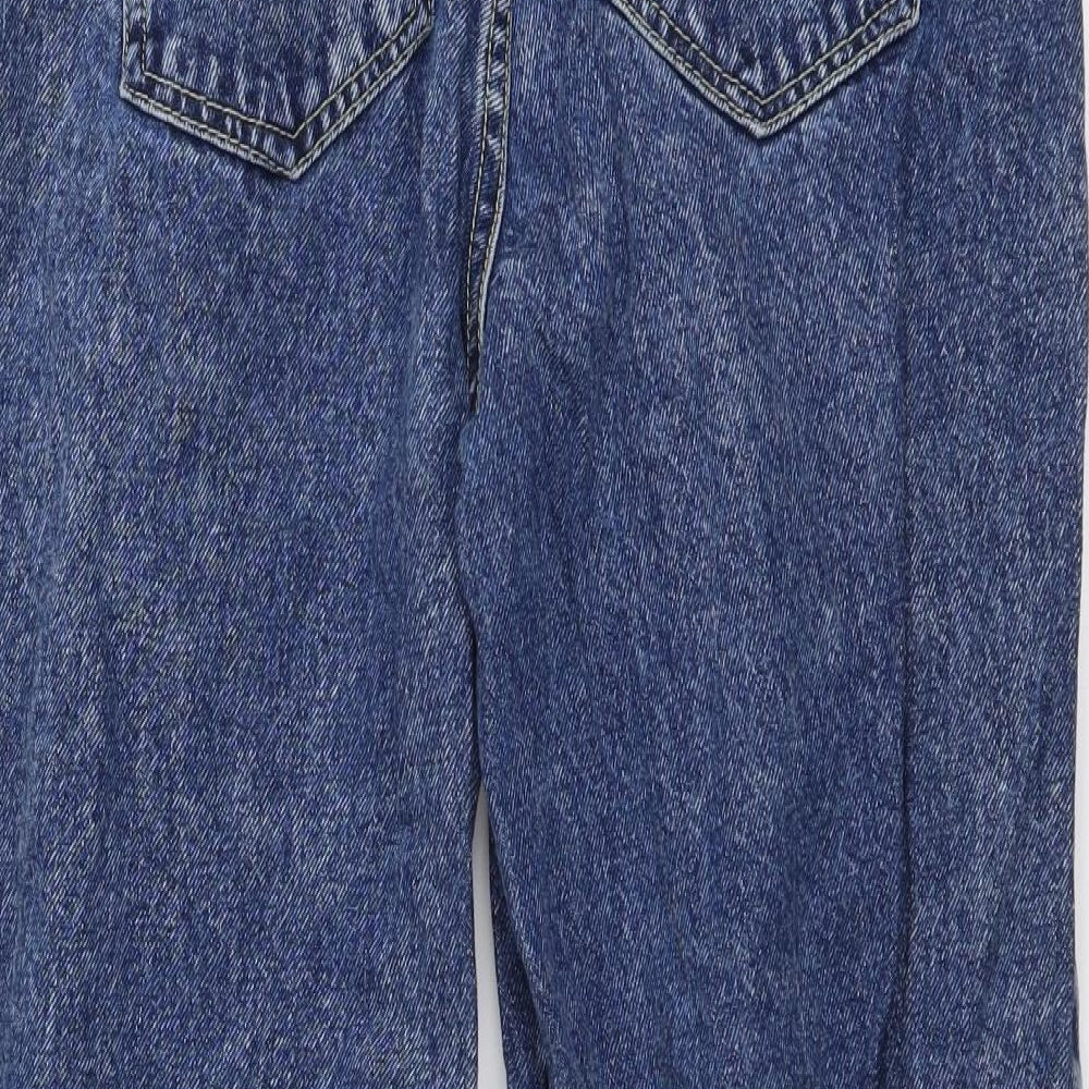 Womens UK Size 26 in STR Regular Fit Mom Blue Jeans