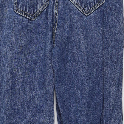 Womens UK Size 26 in STR Regular Fit Mom Blue Jeans