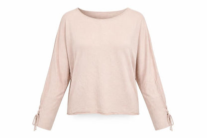 Stardivarius Womens Pink Round Neck Acrylic Pullover Jumper Size S