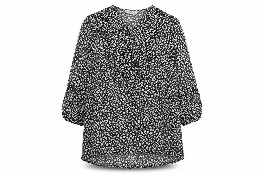 Womens UK Size L Adini Black Basic Blouse