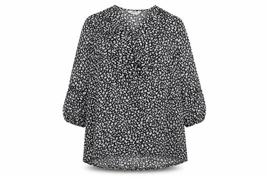 Womens UK Size L Adini Black Basic Blouse