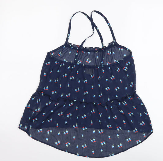 Womens UK Size XS Hollister Blue Camisole T-Shirt