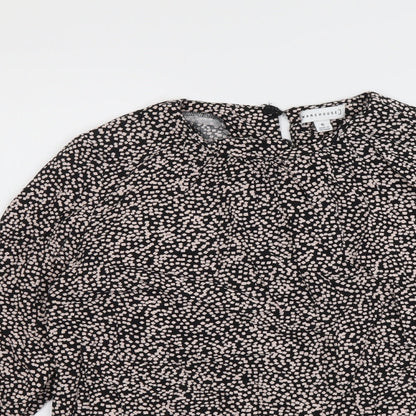 Womens UK Size 6 Warehouse Black Basic Blouse