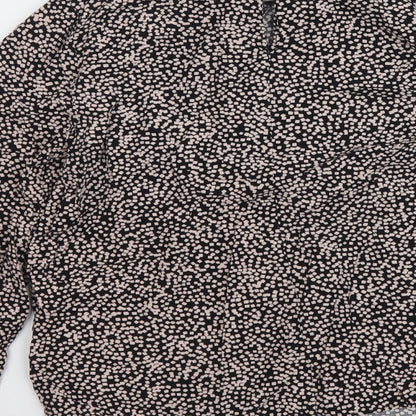 Womens UK Size 6 Warehouse Black Basic Blouse