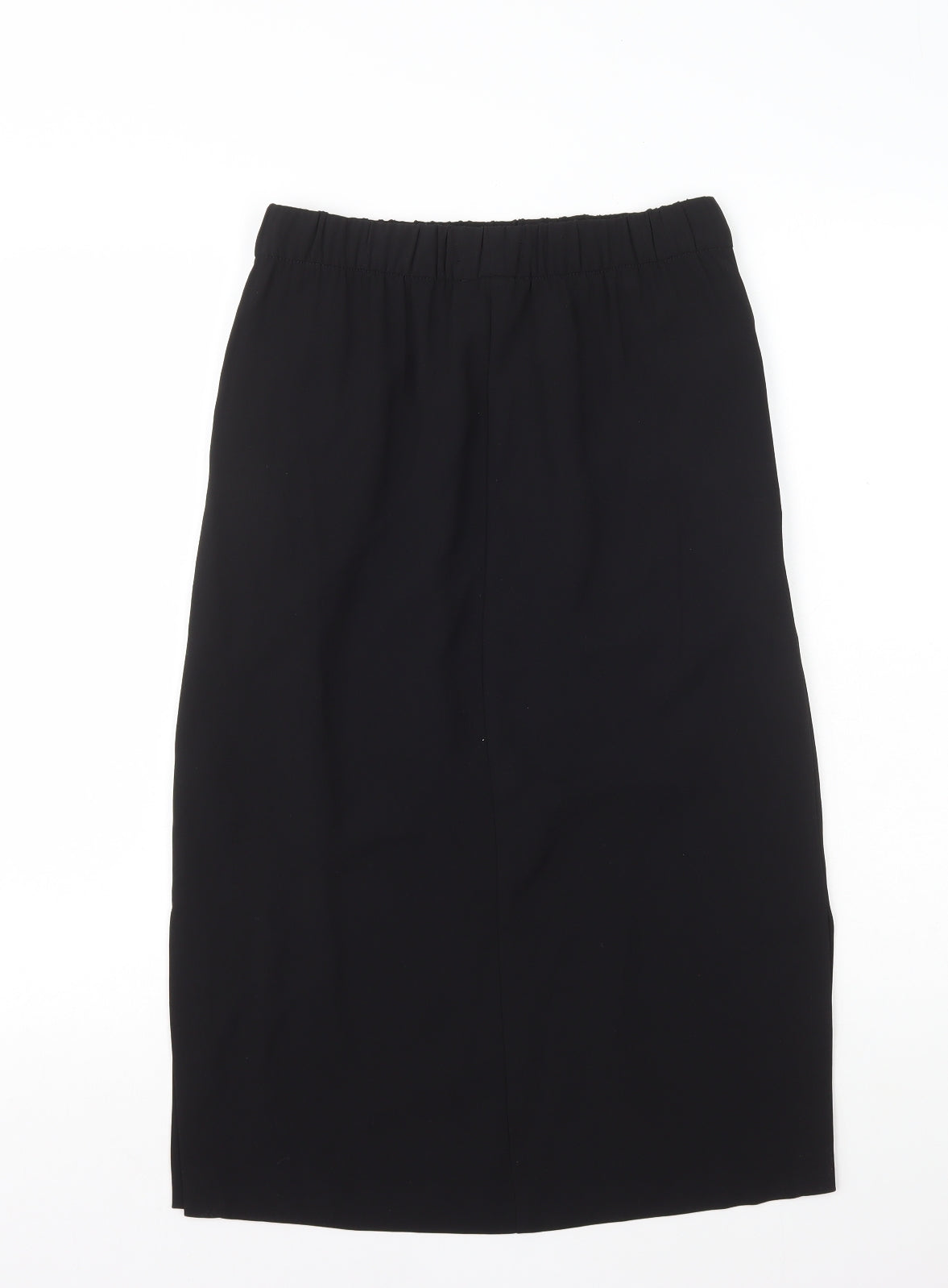Marks and Spencer Womens Black Polyester Straight & Pencil Skirt Size 8