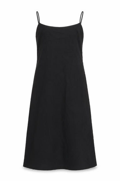 Marks and Spencer Womens Black Polyester Slip Dress Size 10 Square Neck Pullover