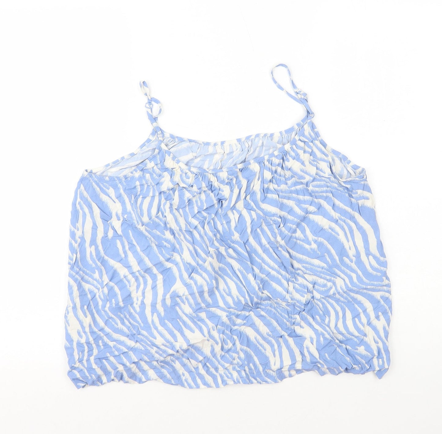 Womens UK Size 14 Marks and Spencer Blue Camisole Tank
