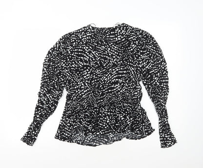 Womens UK Size 8 Marks and Spencer Black Basic Blouse