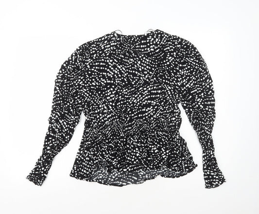 Womens UK Size 8 Marks and Spencer Black Basic Blouse