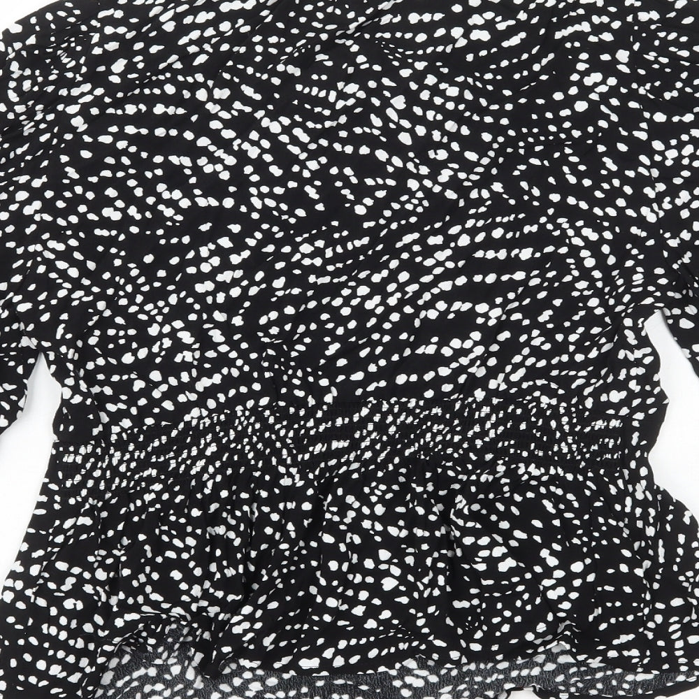 Womens UK Size 8 Marks and Spencer Black Basic Blouse