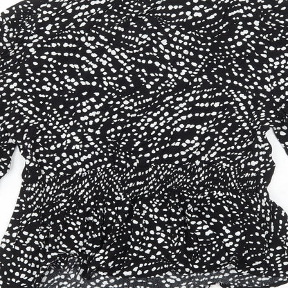Womens UK Size 8 Marks and Spencer Black Basic Blouse