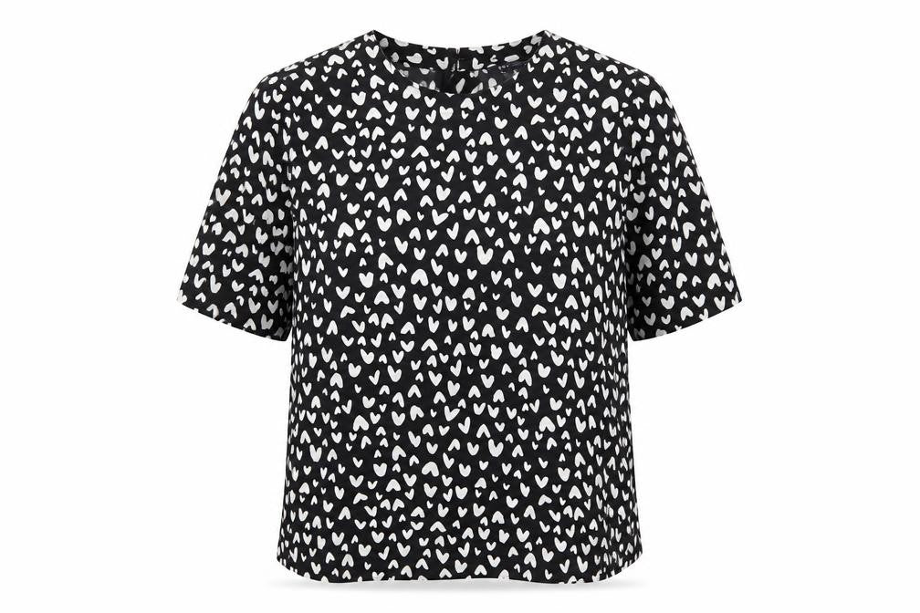 Womens UK Size 10 Marks and Spencer Black Basic T-Shirt
