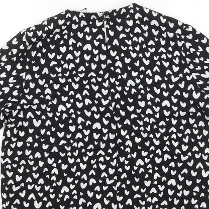 Womens UK Size 10 Marks and Spencer Black Basic T-Shirt