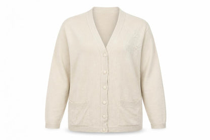 Womens UK Size XL Care Ivory Cardigan Jumper