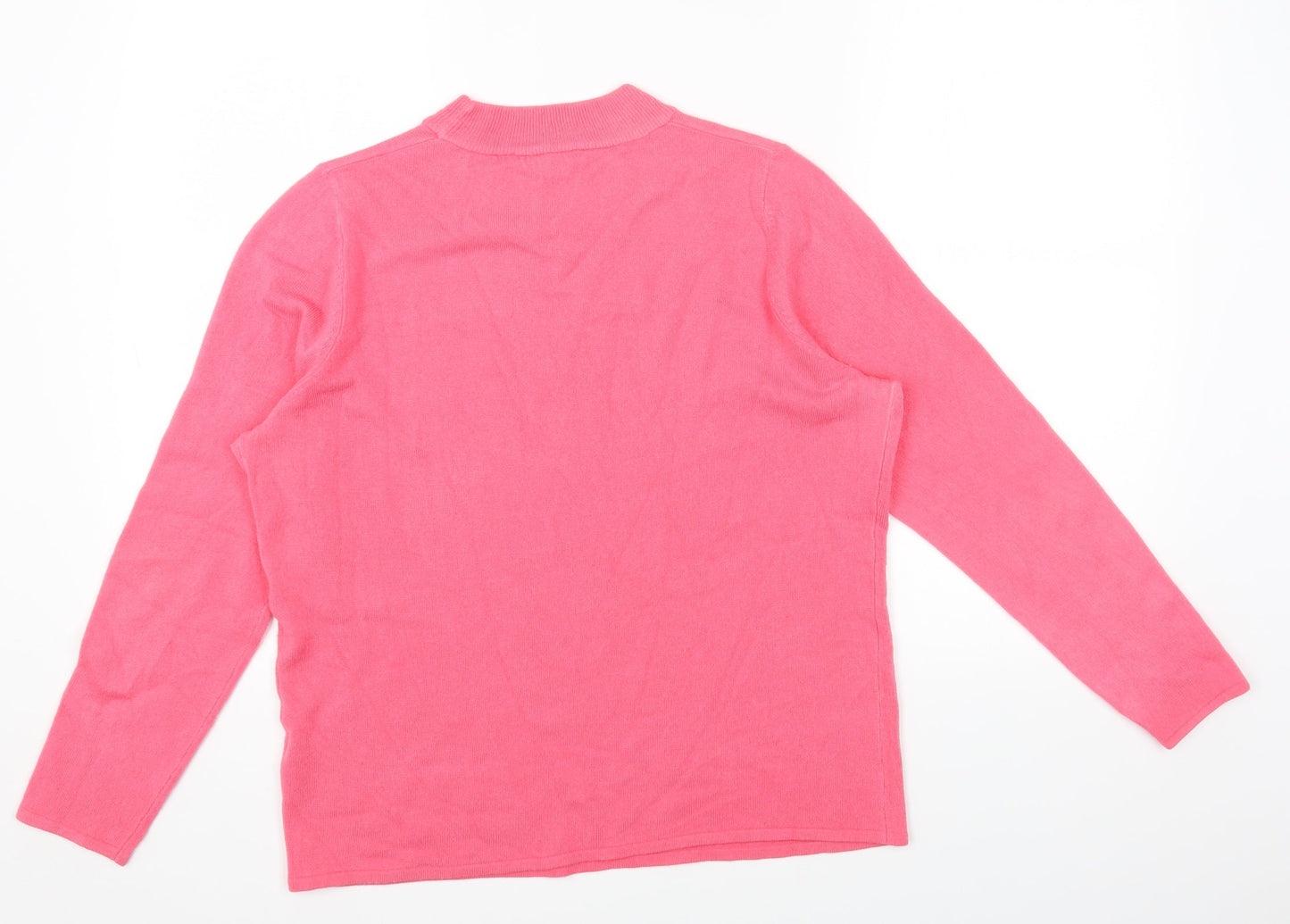 Womens UK Size 14 Love Knitwear Pink Pullover Jumper