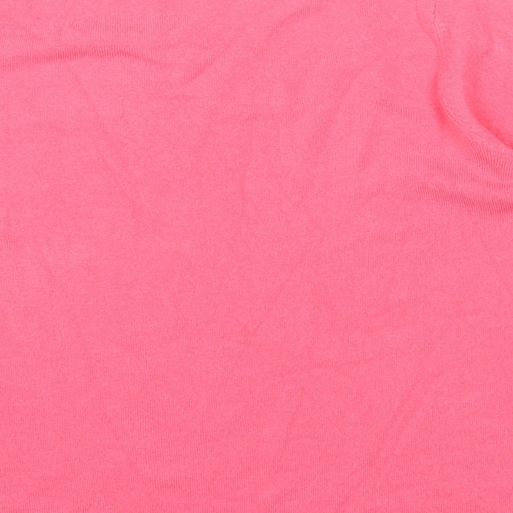 Womens UK Size 14 Love Knitwear Pink Pullover Jumper