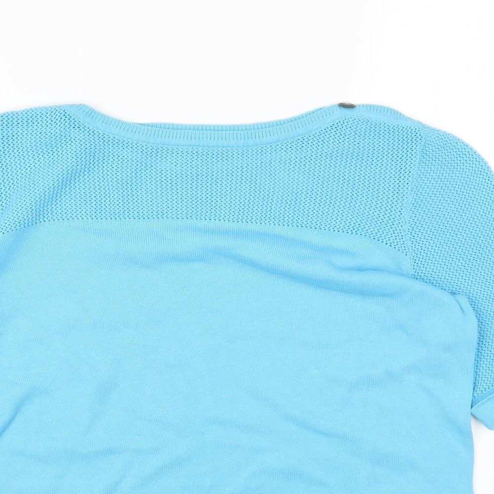 Womens UK Size 14 Damart Blue Pullover Jumper
