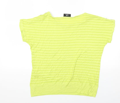 Womens UK Size S Wallis Green Basic T-Shirt