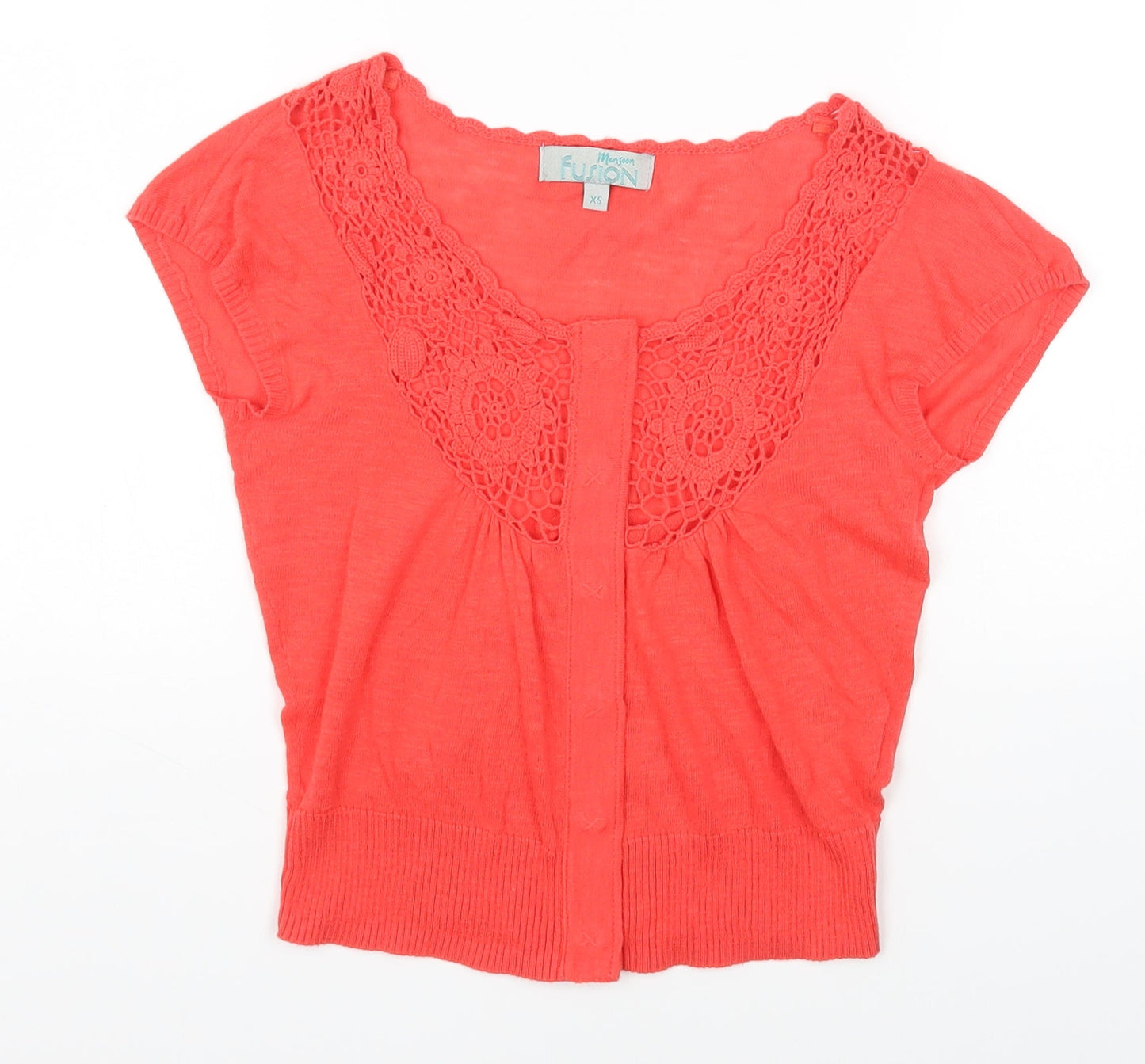 Womens UK Size XS Monsoon Pink Cardigan Jumper