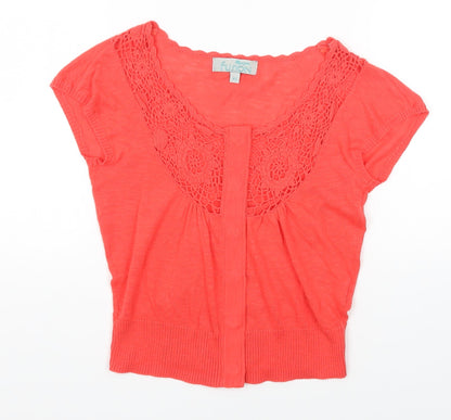 Womens UK Size XS Monsoon Pink Cardigan Jumper
