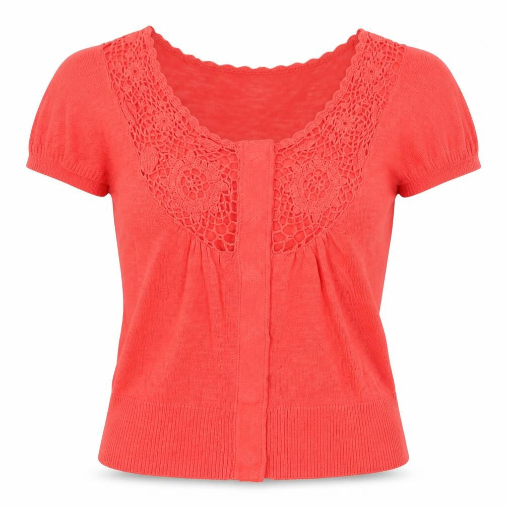 Womens UK Size XS Monsoon Pink Cardigan Jumper