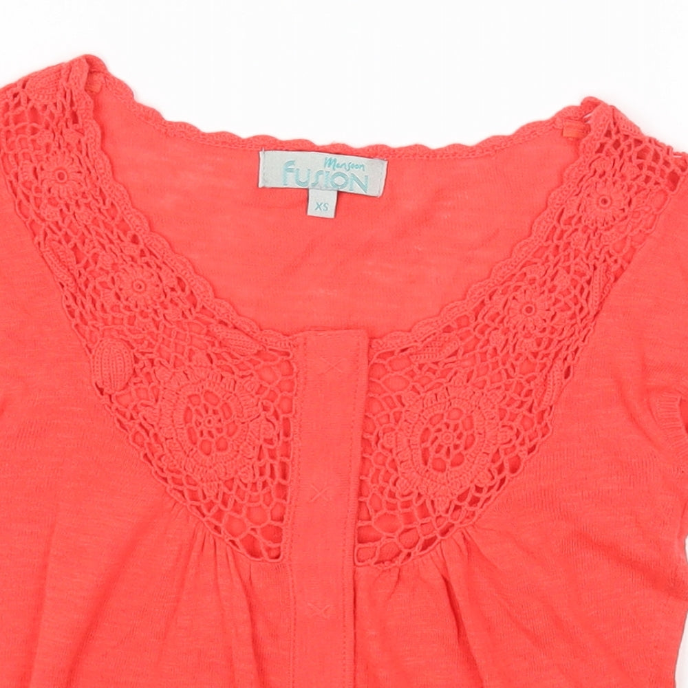 Womens UK Size XS Monsoon Pink Cardigan Jumper