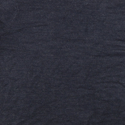 Primark Womens Grey Round Neck Acrylic Pullover Jumper Size S