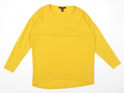 Womens UK Size S New Look Yellow Pullover Jumper