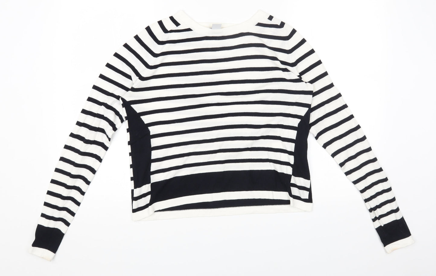 Womens UK Size M H&M White Pullover Jumper