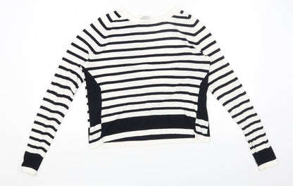 Womens UK Size M H&M White Pullover Jumper