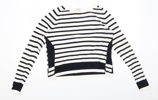 Womens UK Size M H&M White Pullover Jumper