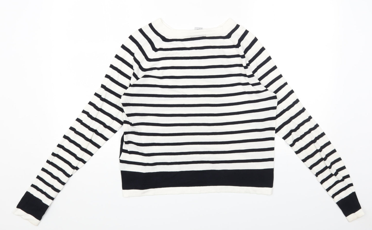 Womens UK Size M H&M White Pullover Jumper
