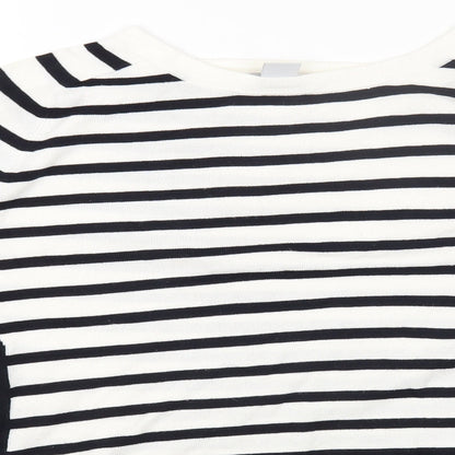 Womens UK Size M H&M White Pullover Jumper