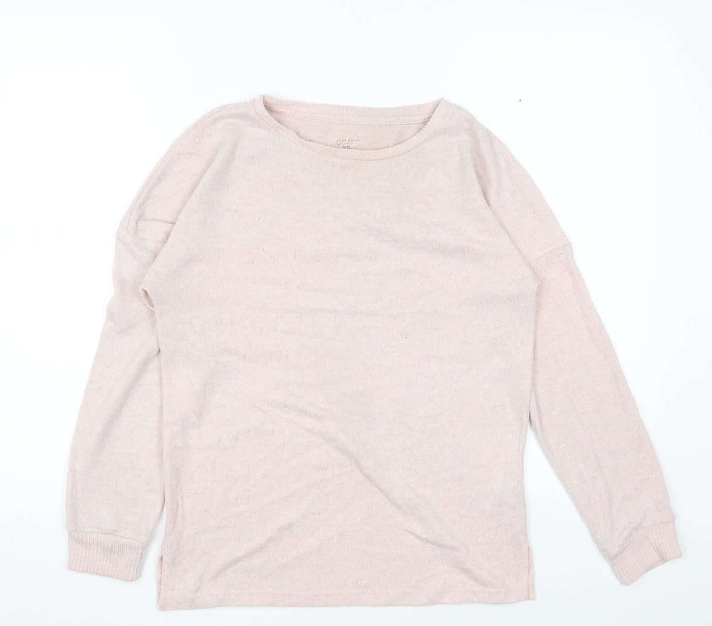 Primark Womens Pink Round Neck Polyester Pullover Jumper Size XS