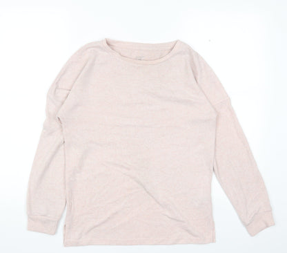 Primark Womens Pink Round Neck Polyester Pullover Jumper Size XS