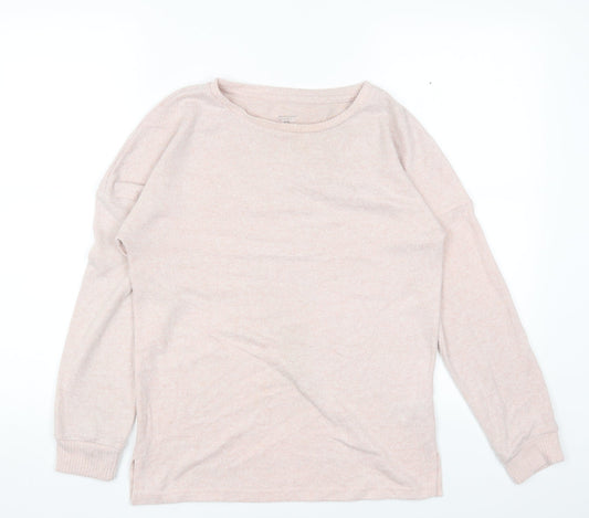 Primark Womens Pink Round Neck Polyester Pullover Jumper Size XS