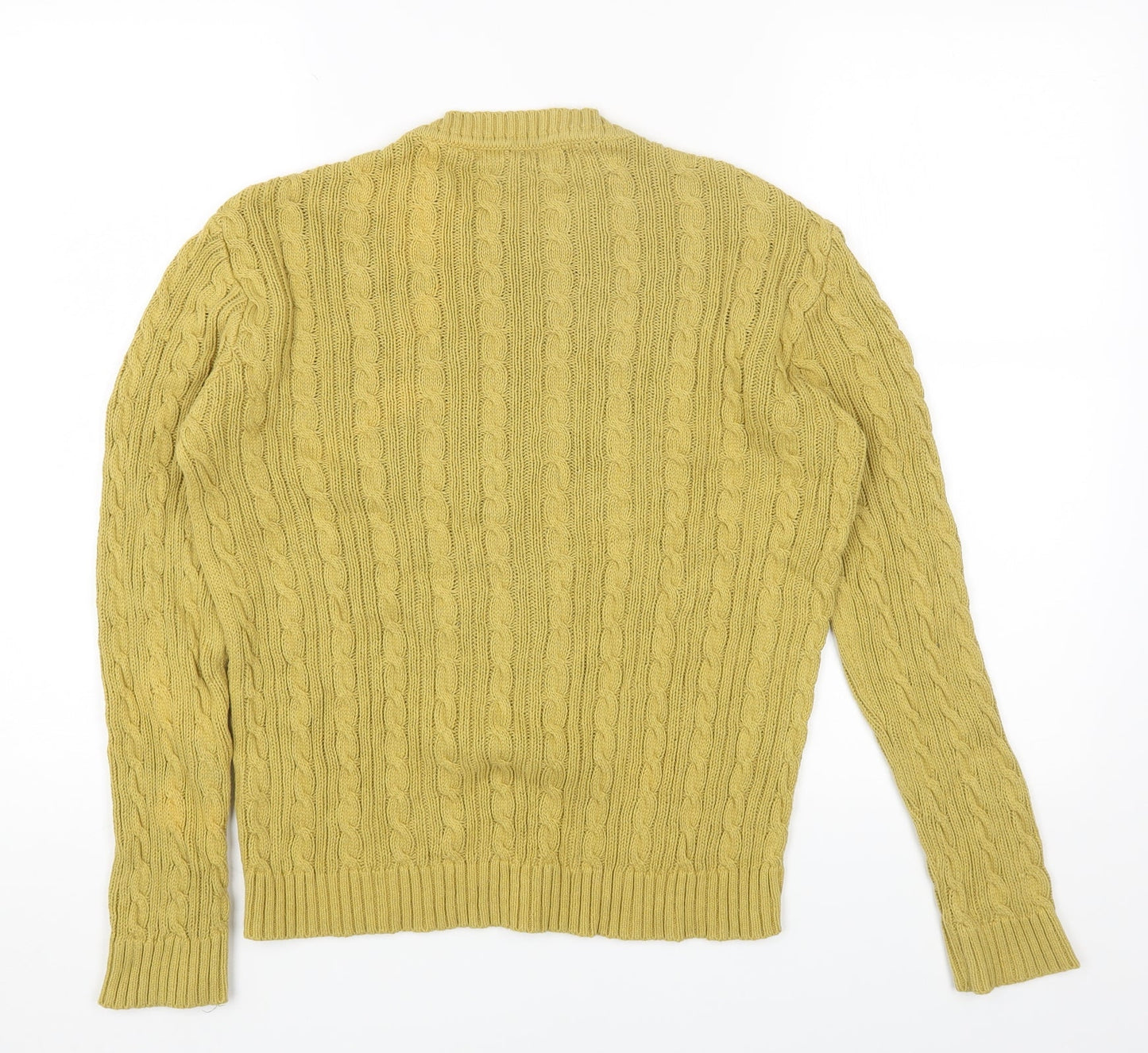 Womens UK Size S Tru Collection Yellow Pullover Jumper