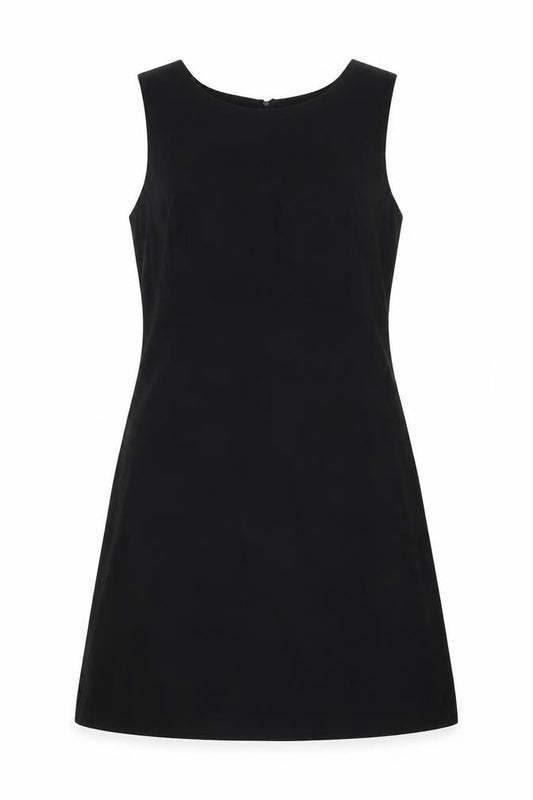 Country Road Womens Black Polyester A-Line Size 8 Boat Neck Zip