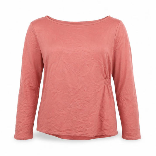 Womens UK Size 14 Classic Pink Basic T-Shirt