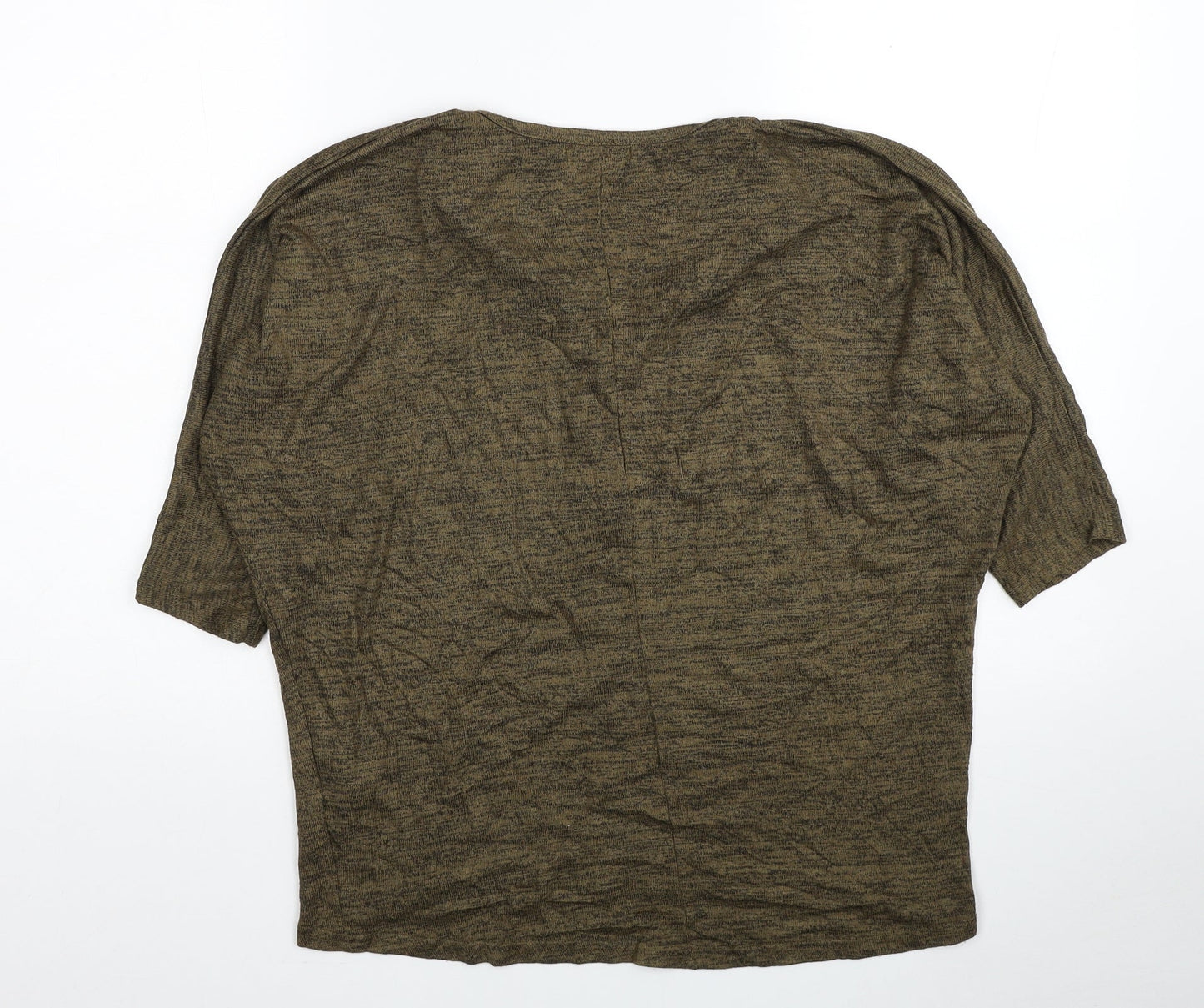 Womens UK Size S New Look Green Basic T-Shirt