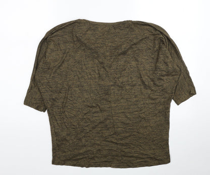 Womens UK Size S New Look Green Basic T-Shirt