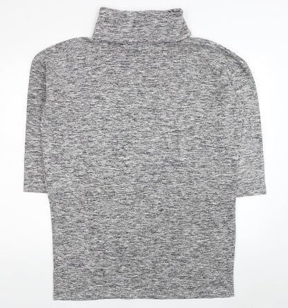 Womens UK Size 10 River Island Grey Tunic Jumper