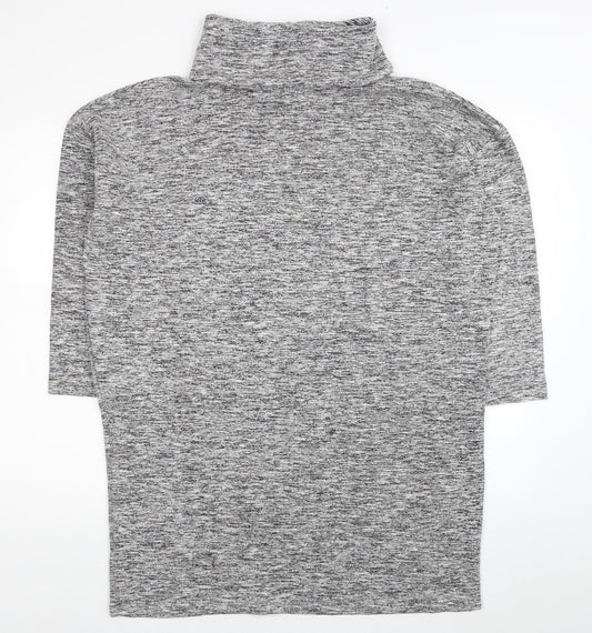 Womens UK Size 10 River Island Grey Tunic Jumper