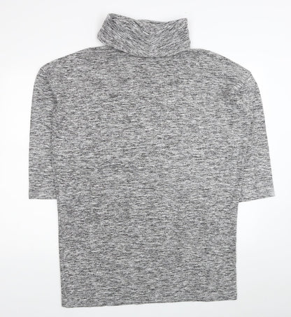 Womens UK Size 10 River Island Grey Tunic Jumper